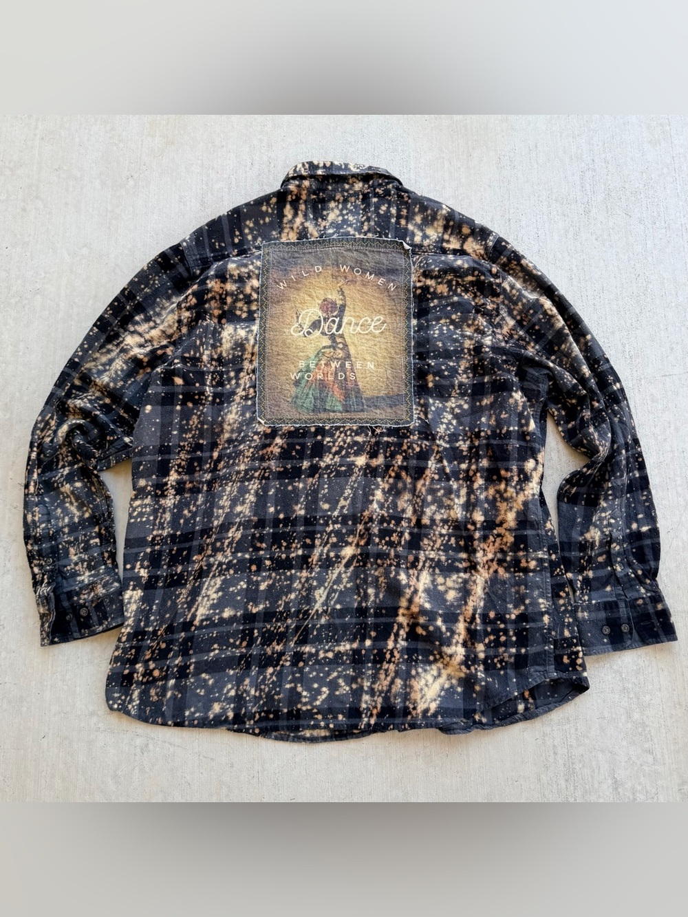 Angry Minnow Flannel Shirt Men Size 2XL Bleach Splatter